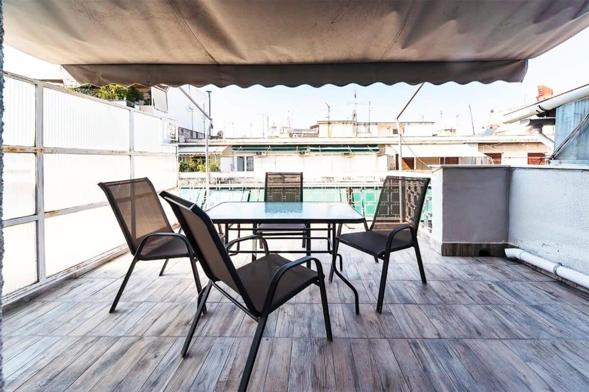 Topfloor Central Apt With Urban Views,3' To Metro Афины Экстерьер фото
